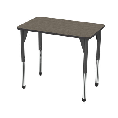 Premier Series Manufactured Wood Adjustable Rectangle 2 Students Activity Table & Chairs