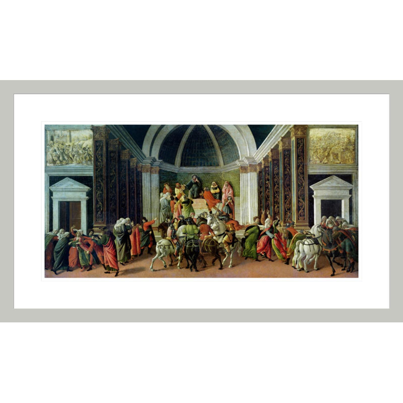 «The Story of Virginia» par Sandro Botticelli, impression giclée sur cadre, H 17,74 po x l 29,5 po