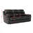 Breathable Power Reclining Sofa With Drop Down Table