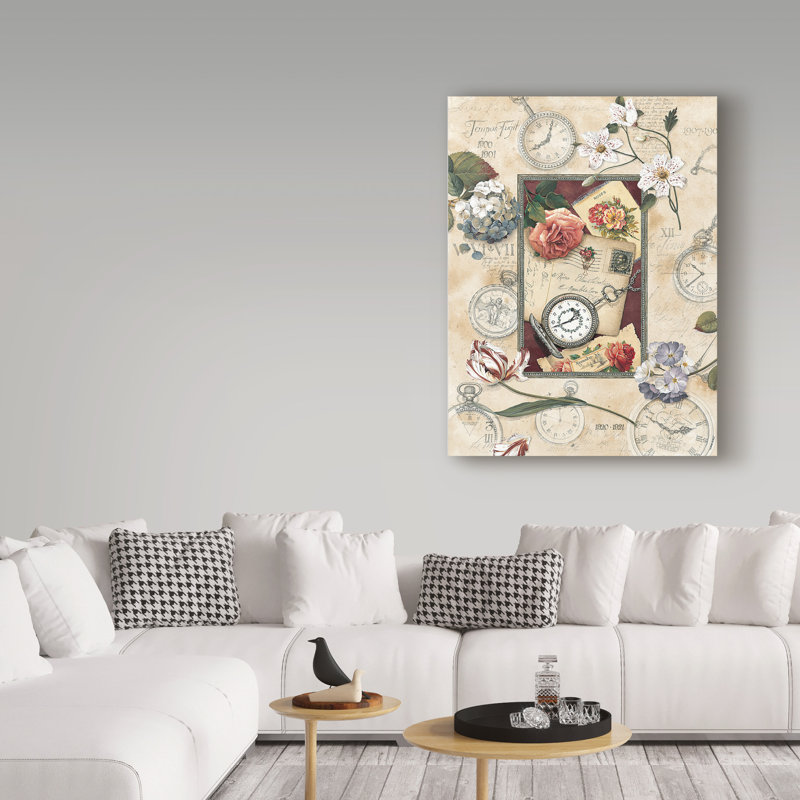 «Floral Nostalgia 2» par Lisa Audit, reproduction sur toile, H 24 po x l 18 po