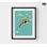 Adorable affiche de requin mignon, art mural encadré de pirate, impression d'illustration de girafe, impression d'art d'aventure, art d'animaux mignons, art mural encadré