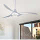 52" Wave 3 - Blade LED Propeller Ceiling Fan with Remote Control and Light Kit Included