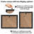 Meridee 8.5x11 Diploma Frame - Document Frame with Shatter-Resistant Glass and Engineered Wood - (2 Pack)