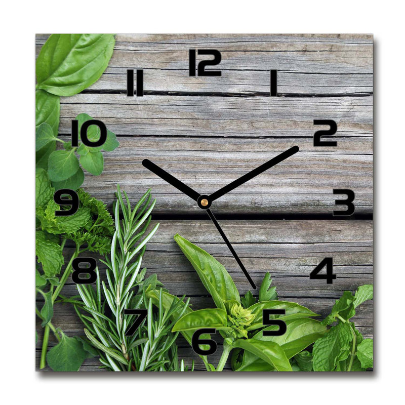 Jocabed Glass Wall Clock, Black