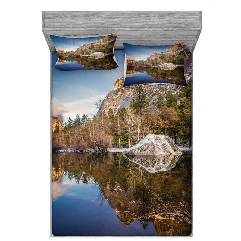 Microfiber Sheet Set, Queen Sheet Set with Fitted Sheet