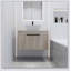 Ensemble de meuble-lavabo mural 30 po avec lavabo en céramique Modern Design
