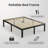 14"Full Size Bed Frame With Wood Slats, No Box Spring Needed, Metal Platform Bed Frame, Easy Assembly, Black-836652642