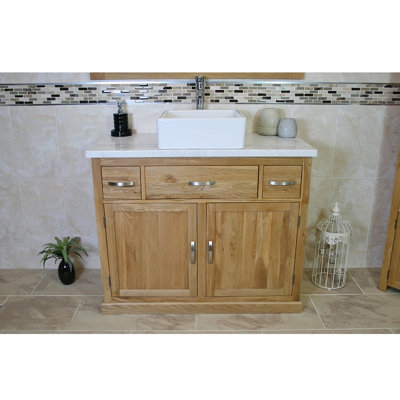 Rocco 1000mm Single Bathroom Vanity with Vessel Ceramic Basin