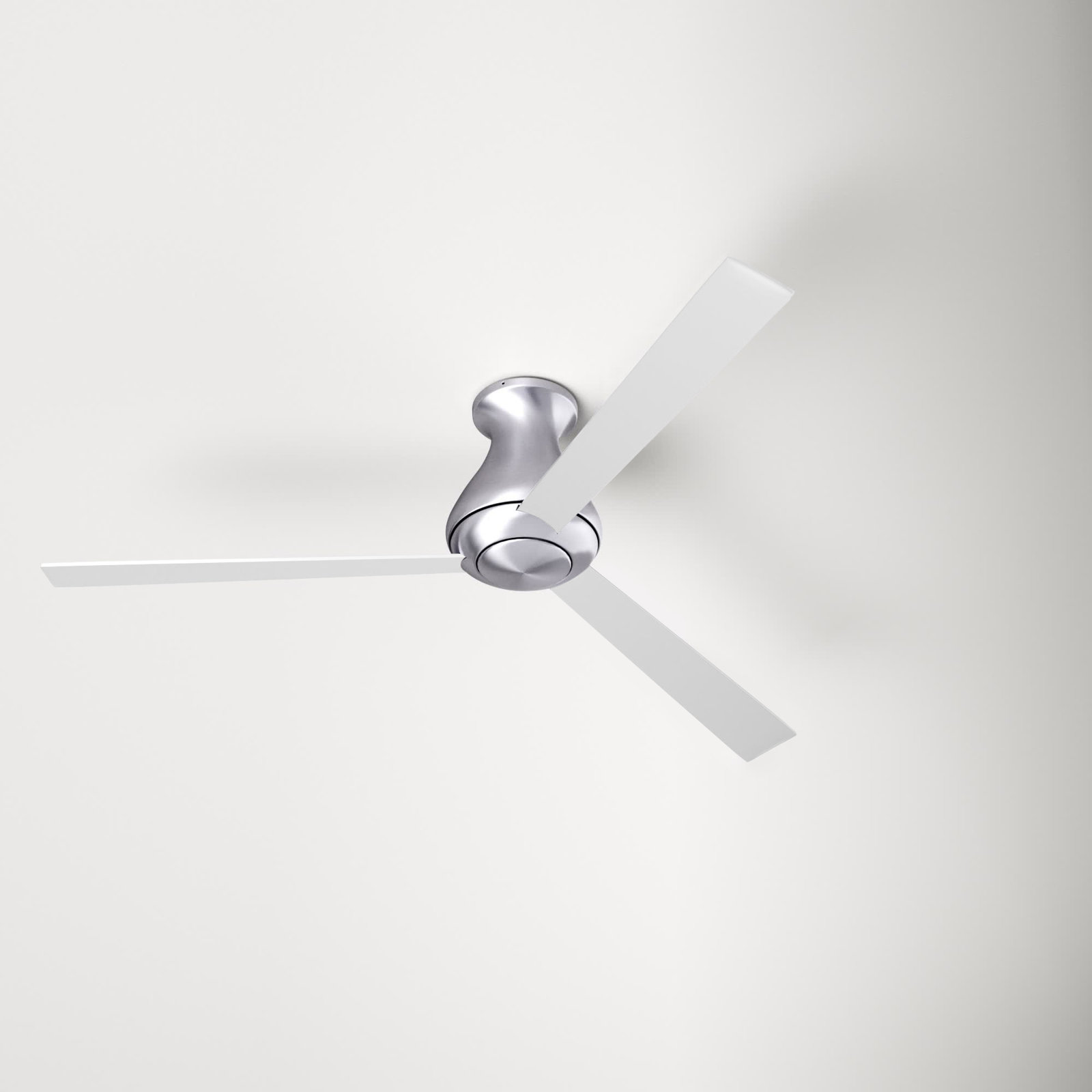Altus 52'' 3 Blade Ceiling Fan, Brushed Aluminum, Fan Speed Control, White