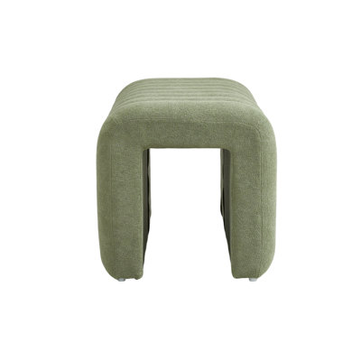 Modern U-Shaped Upholstered Footstool
