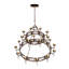 Lustre étagé de style bougie à 20 lumières Majella