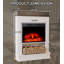 17 Stories 80.5 cm W White Grey Wood Electric Fireplace with 5000 BTU