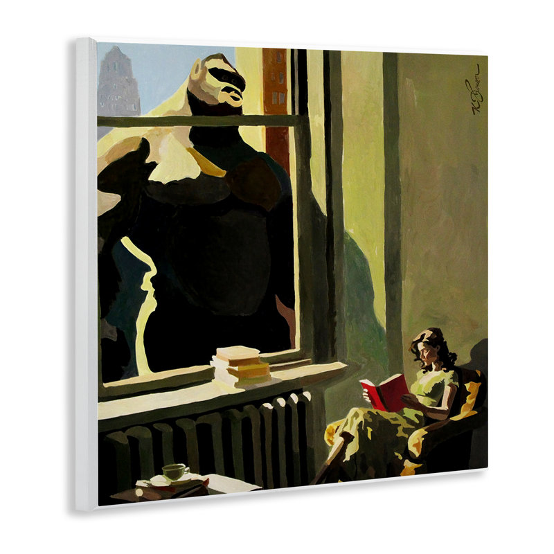 Gorilla in Window Scene Wall Plaque, design by Keith Thomson