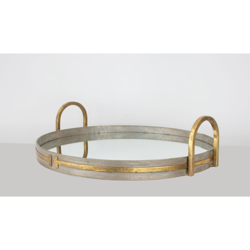 Tiffany Decorative Tray, Champagne/Gold