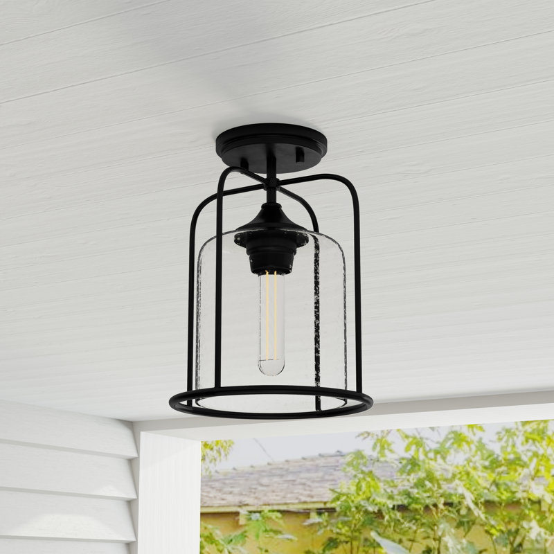Reepham Glass Semi Flush Mount