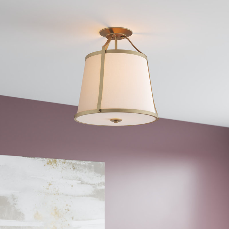 Plafonnier semi-encastré 3 lumières 15 po Blas