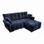 Canapé en chenille 2 places avec repose-pieds-630826822