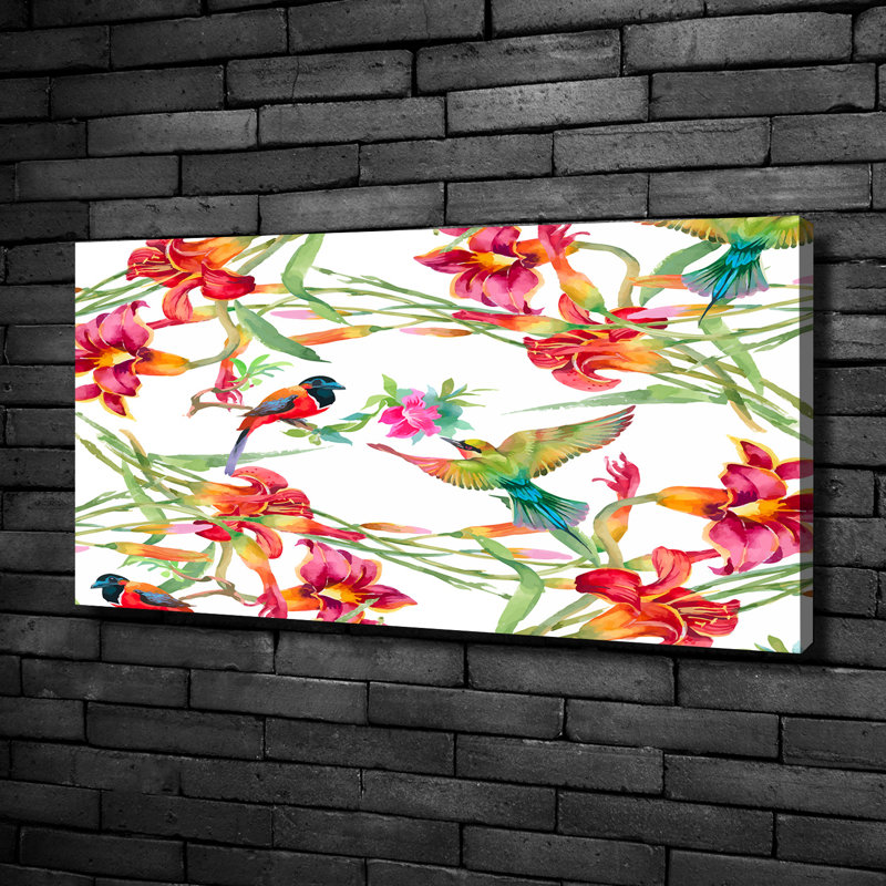Exotic Birds - Wrapped Canvas Print