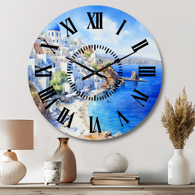 Horloge murale Santorini