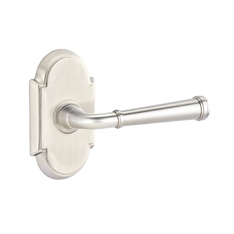 Merrimack Privacy (Bed & Bath) Door Lever, Right, Satin Nickel