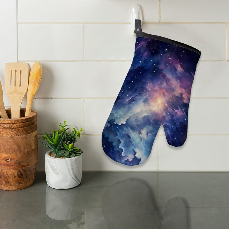 Starry Waves Oven Mitt Cotton Twill