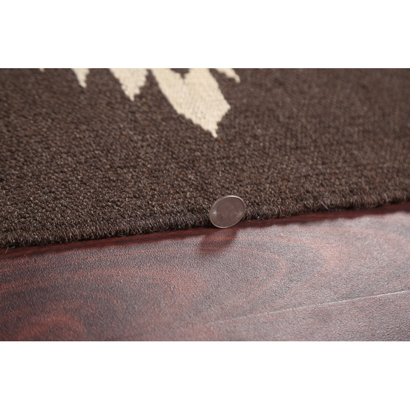 Natural Dye Kilim Flat-Weave Area Rug 5x7