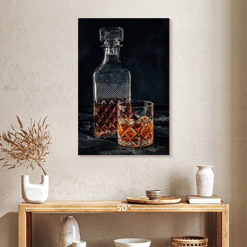 Yarlin Whiskey Glass And Decanter, 36" H x 24" W