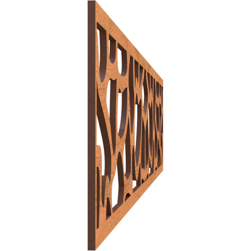 46 5/8"W x 8"H x 1/4"T Rochester Fretwork Moulding, Cherry, Cherry, 8" H x 46.625" W x 0.25" D