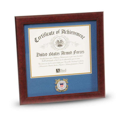Chyna Brown Wood Beveled Picture Frame with Mat