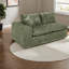 Spacieux canapé modulaire vert moderne avec méridienne réversible