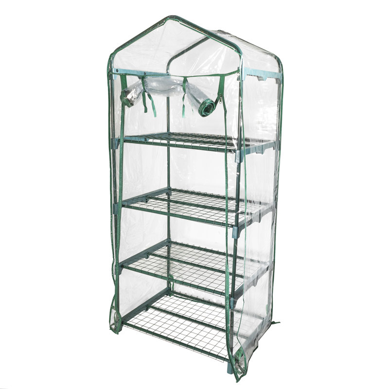 19.29" W x 27.1" D Greenhouse, White