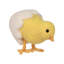 Figurine Hatching Egg Baby Spring Chick - 4,5 "- jaune et blanc