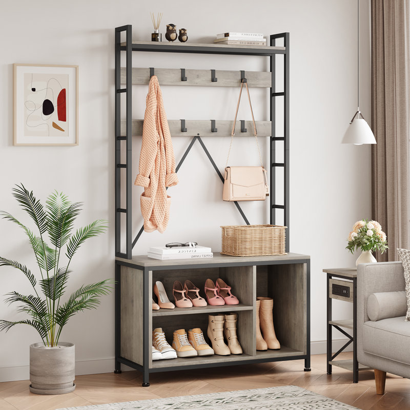 Hall Tree 92.5cm Wide, Grey