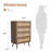 4-Drawer Dresser with Solid Wood Legs-245646254