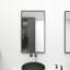 Wooden wall mirror with slim, minimalist frame-413346694-413346695