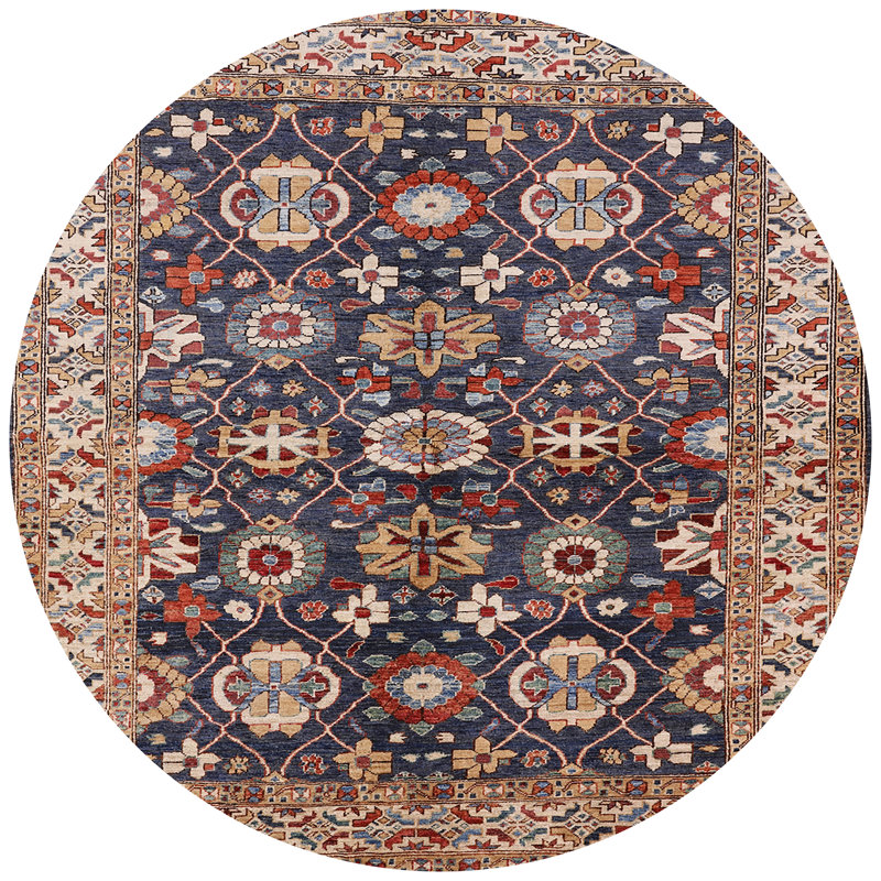 Oriental Indoor Rug, Round 7'