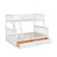 Lit simple superposé au dessus d'un lit double avec tiroirs, lits convertibles-641252286