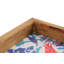 Plateau de service élégant, 100% panneau de fibres à densité moyenne et cadre en bois de pin, 11,8 po x 15,7 po | Épaisseur durable de 2,7 mm, parfaite pour le divertissement à domicile et le petit déjeuner au lit | Conception élégante, légère 