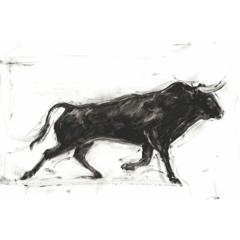 Toro II by Ethan Harper - Wrapped Canvas Painting, 30cm H x 46cm W x 3.8cm D