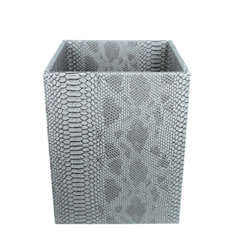Camp Manufactured Wood Open Waste Bin, Dark grey