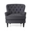 Fauteuil club + repose-pieds