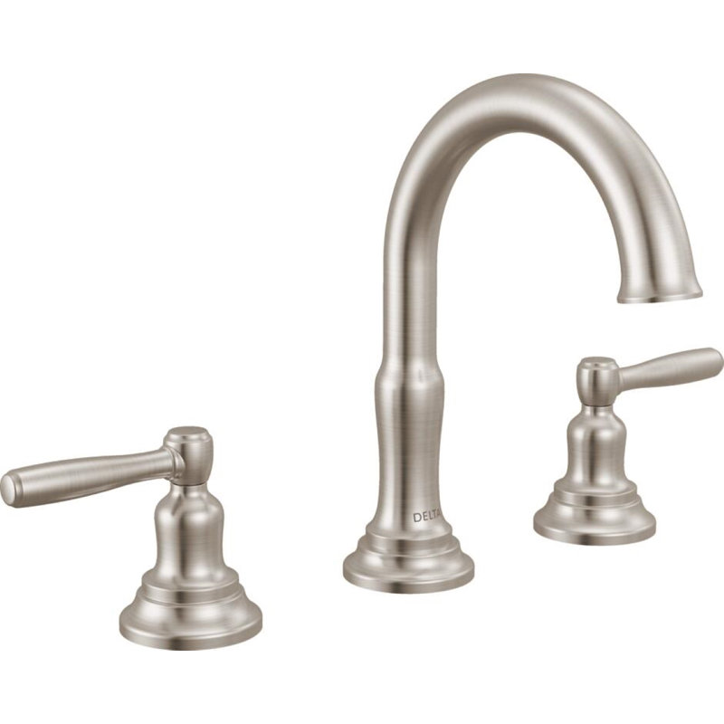 Two Handle Widespread Bathroom Faucet, Stainless