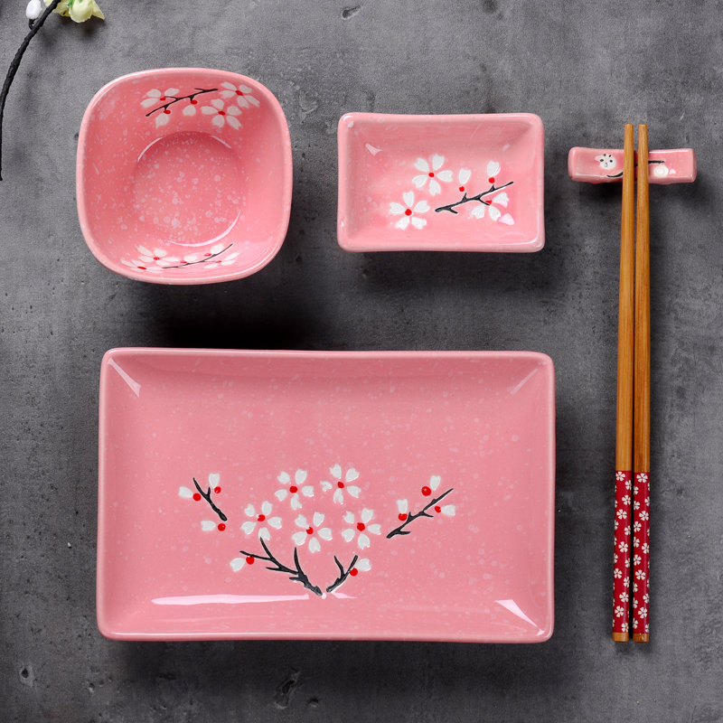 Aleko 10 Piece Porcelain China Dinnerware Set - Service for 2