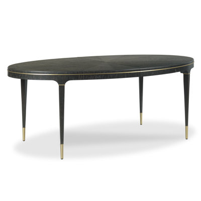 Lynn Extendable Oak Oval Solid Wood Dining Table