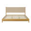 Cadre de lit plateforme en bois d'hévéa de qualité supérieure avec tête de lit incluse, lit Mid Century Modern-862011895-862011898