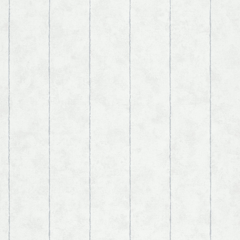 Amogh Collection Pinstripes 10.05m x 53cm Wallpaper Roll, White