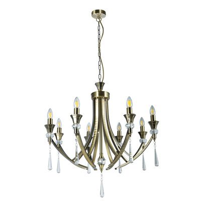 Eddings 8 - Light Candle Style Chandelier
