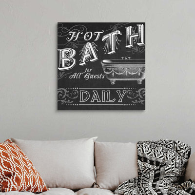 " Chalkboard Bath Signs II "