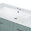 Meuble-lavabo simple 35,98 po avec plateau en céramique Jiaxian-646806439