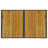Rectangular Solid Wood Outdoor Dining Table , 43.3 " W 26.8 " D-420705745